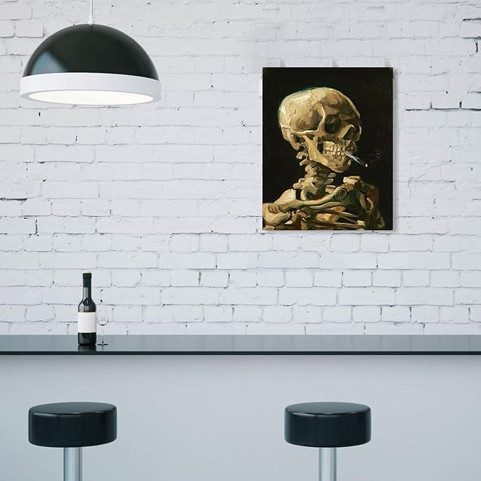 1 KINGO Van Gogh Canvas Wall Art: Skull of a Skeleton - Image 5