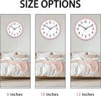 HZDHCLH Wall Clock Silent Wall Clocks Battery Operated 10 Inch Modern Non - Image 3