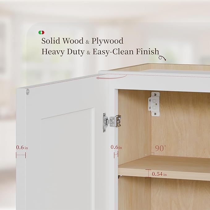 Kisart Laundry Room Cabinets Wall Mounted - Image 5