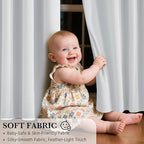 RYB HOME Bedroom Blackout Curtains 72 inches Long, 100% Blackout Thermal - Image 7