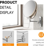 Auxmir Wall Mounted Makeup Mirror, 8 Inch 1X/20X Double Sided Magnifying Mirror - Image 6