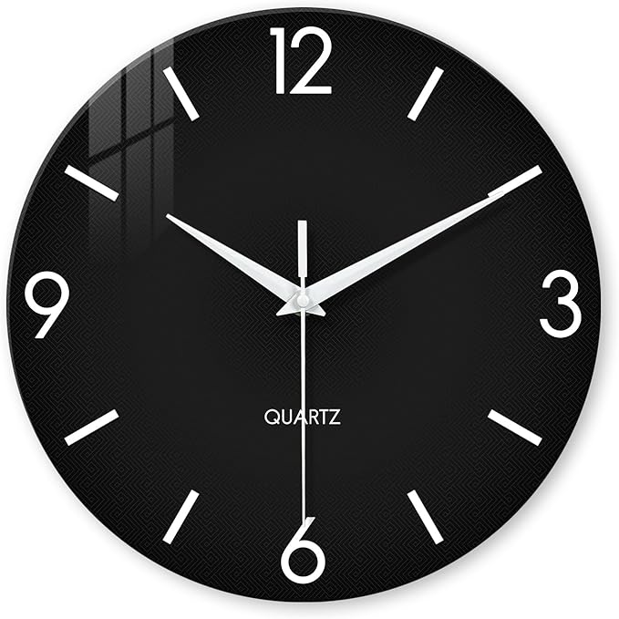 XFM Minimalist Wall Clocks Battery Operated 20 Inch Large Black Wall Clock by XFMWallClock