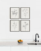 HAUS AND HUES Grey Floral Wall Art - Image 4