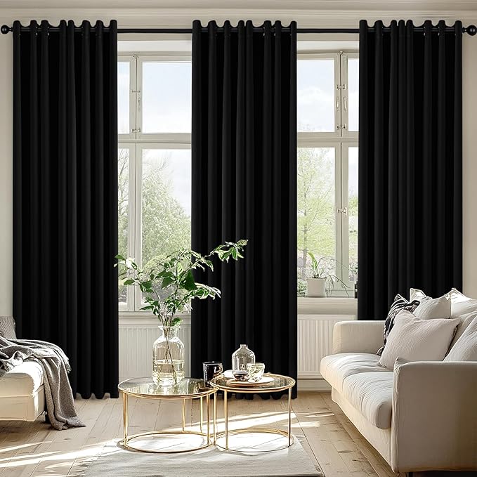 MIULEE Blackout Curtains for Bedroom Living Room 2 Panels, Thermal Insulated - Image 6