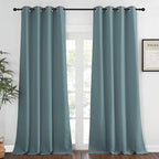 NICETOWN Blackout Greyish Blue Curtain by NICETOWN