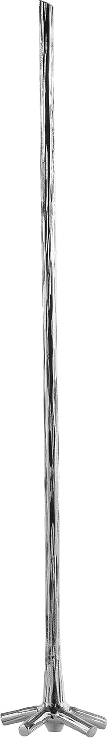 Piña Barware Swizzle Stick Stirrer - Stainless Steel with Handmade Wood-Grain Finish (Regular Width, One Swizzle Stick)