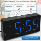 Peakeep Digital Alarm Clock for Bedroom Bedside, Loud Alarm Clock for Heavy - Image 7