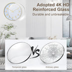 Modern Wall Clock, 10 Inch Digital Wall Clocks Battery Operated, Round Non - Image 5