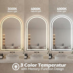 Sweetcrispy 28"×36" LED Bathroom Mirror - Image 4
