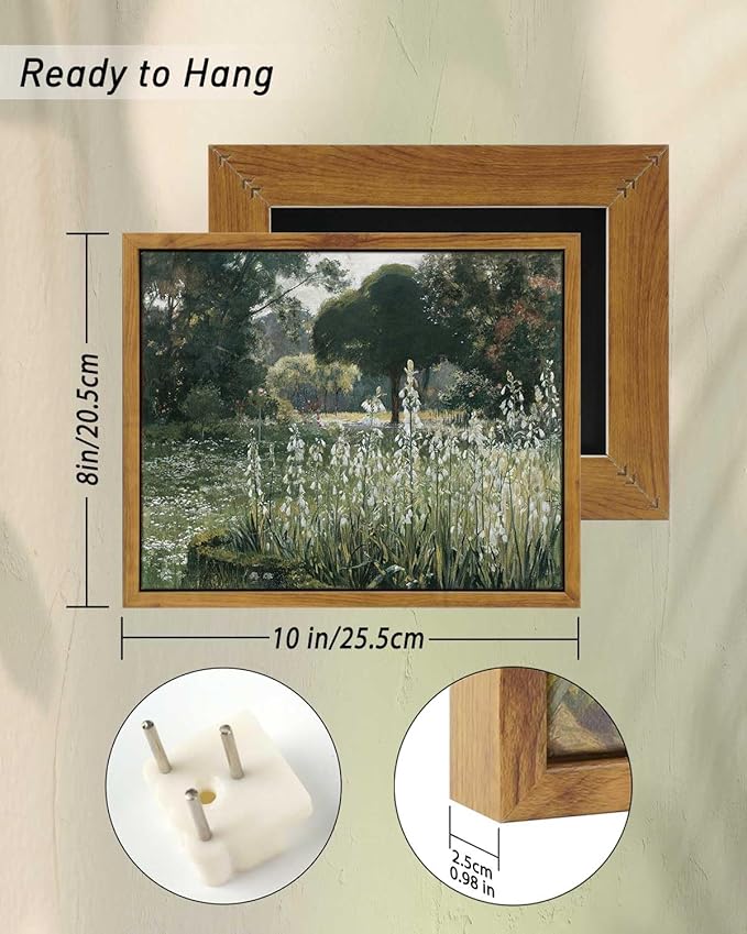InSimSea Meadow with Flowers Painting Wall Art Prints, Classical Scenery - Image 3