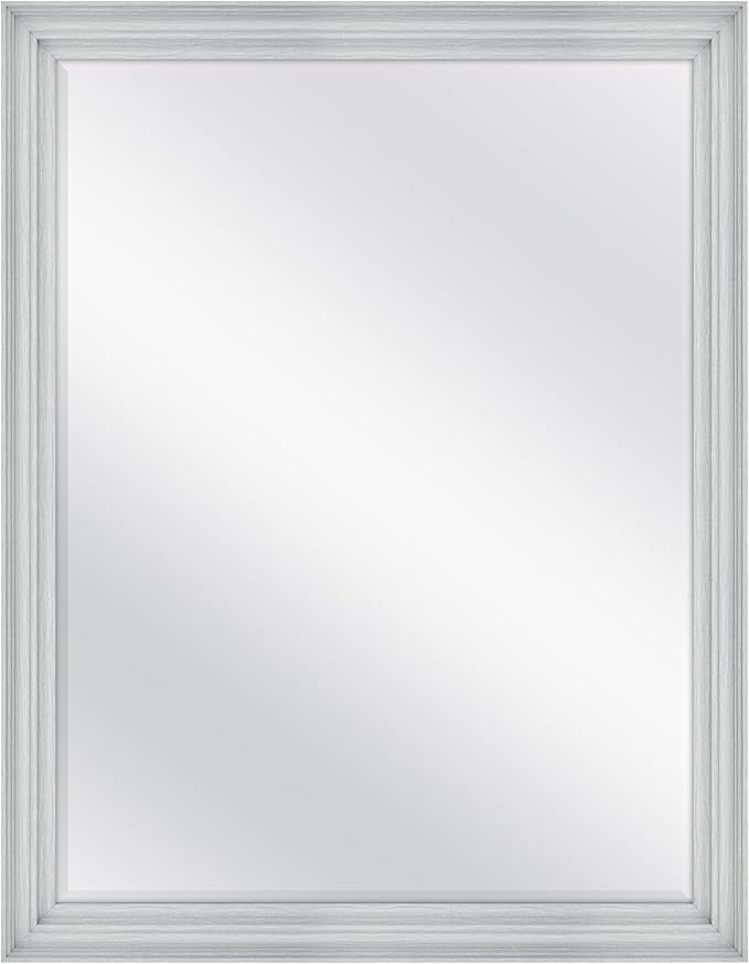 MCS Ezra 34.66x44.66 Large Wall Mirror, Vertical & Horizontal Wall Hanging by MCSIndustriesInc