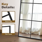 Window Mirrors for Wall Decor, Wall Mirrors Decorative Window Pane 24 x 36 - Image 3