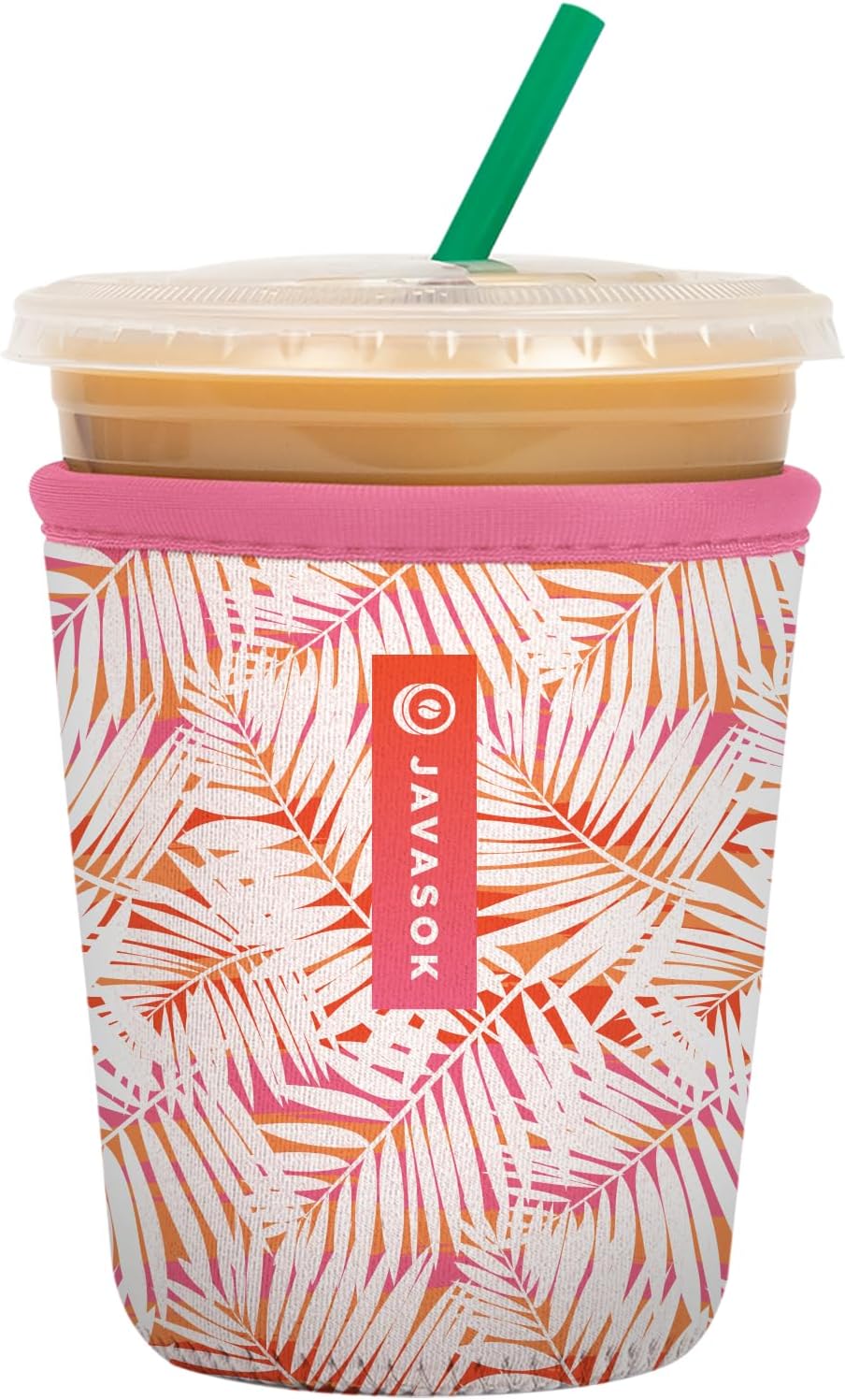 Sok It JavaSok Iced Coffee & Cold Soda Insulated Neoprene Cup Sleeve (Tropical Breeze, Small: 16-20oz)