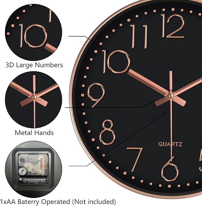 Modern Silent Wall Clock - Image 6