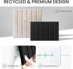Large Cork Bulletin Board for Wall 48"x36", 12 Pack Felt Slat Wall Panel Tiles - Image 3