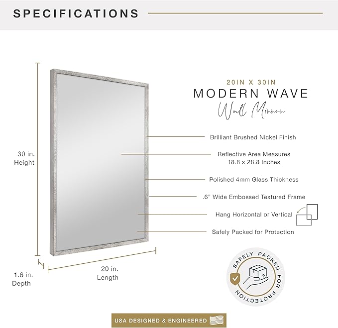 MCS Micro Rope Front Loaded Wall Mirror - Image 3