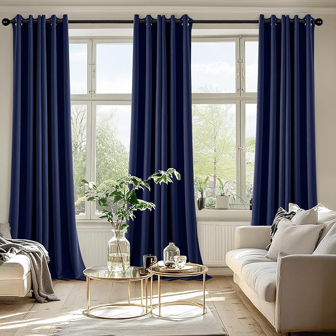 MIULEE Blackout Curtains for Bedroom Living Room 2 Panels, Thermal Insulated - Image 6
