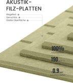 Bumusty Large Cork Board Alternative-36 x 24" Felt Bulletin Board Tiles - Image 5