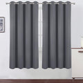 LEMOMO Grey Thermal Blackout Curtains/52 x 72 Inch/Set of 2 Panels Room by Lemomo