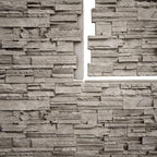 EverStone Cascade Faux Stone Panel, 48 5/8"W x 24 3/4"H x 1 1/4"D, Desert Sand - Image 9
