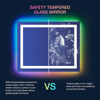 LOAAO 40”X30“ RGB LED Bathroom Mirror - Image 7
