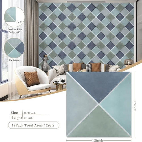12Pack Acoustic Panels, Self-Adhesive Sound Proof Panels - Image 2
