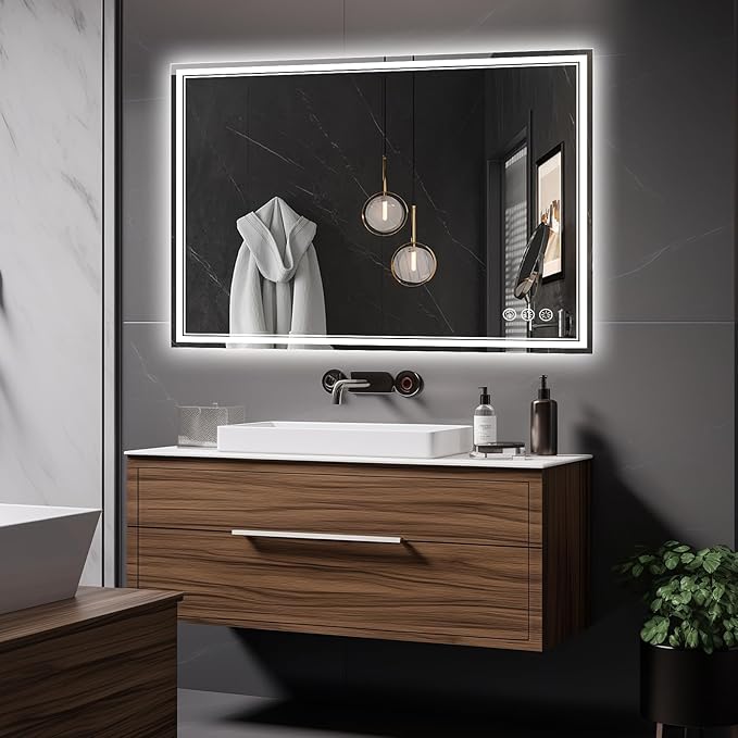 Ratsamee 40x30 Inch LED Bathroom Mirror - Image 2