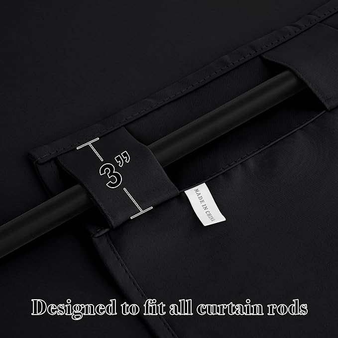 RYB HOME Blackout Curtains for Living Room, Privacy Thermal Insulating Window - Image 5