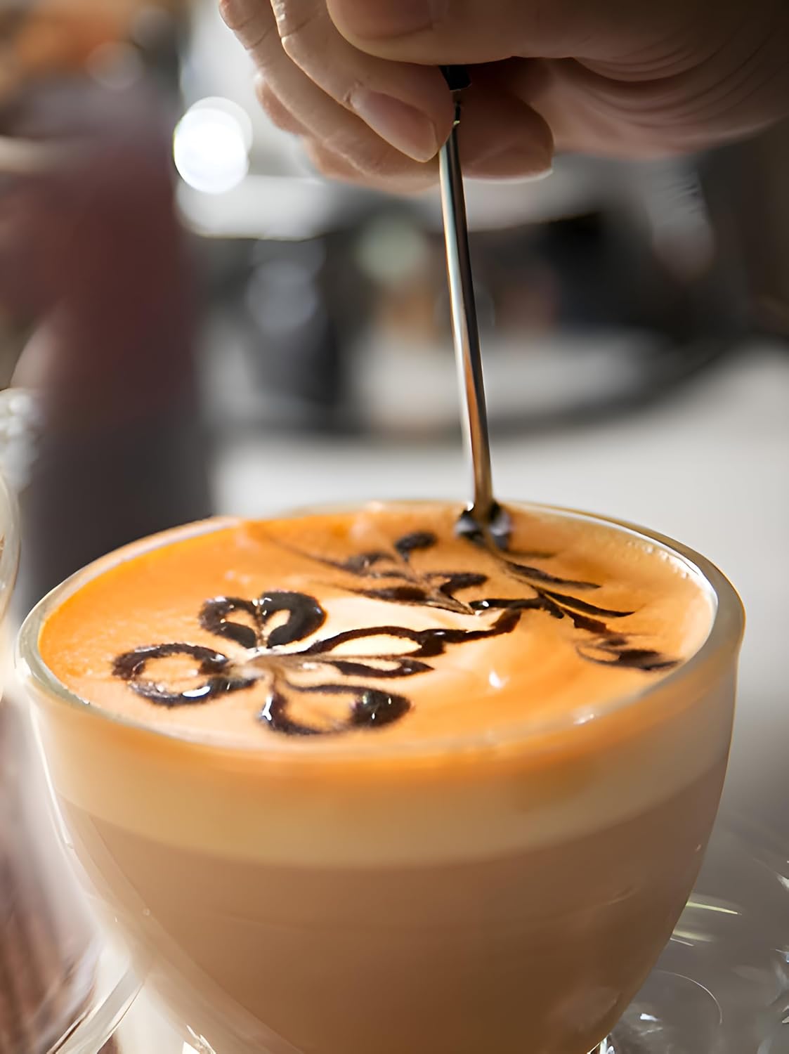 2pcs Stainless Steel Coffee Art Pen - Dual-Ended Latte Art Pen for Creative Coffee Designs