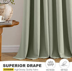 MIULEE Blackout Curtains for Bedroom Living Room 2 Panels, Thermal Insulated - Image 6