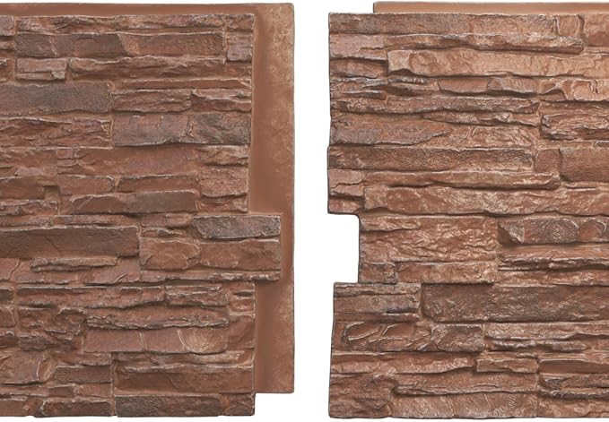 EverStone Canyon Ridge Faux Stone Panel, 45 3/4"W x 24 1/2"H x 1 1/4"D - Image 8