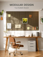Bumusty Large Cork Board Alternative-48 x 36" Felt Bulletin Board Tiles - Image 6
