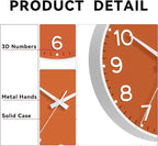 Roymnie Wall Clock, Silent Wall Clocks Battery Operated 8 Inch-Modern Non - Image 6