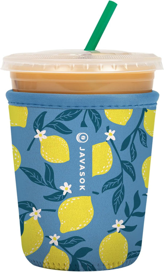 Sok It JavaSok Iced Coffee & Cold Soda Insulated Neoprene Cup Sleeve (Main Squeeze, Small: 16-20oz)