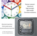 XFM Learning Clock for Kids 8 Inch Silent Wall Clocks Battery Operated Colorful - Image 6