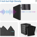 52 pack Acoustic Panels Self-Adhesive, Acoustic Foam Wedges High Density - Image 5