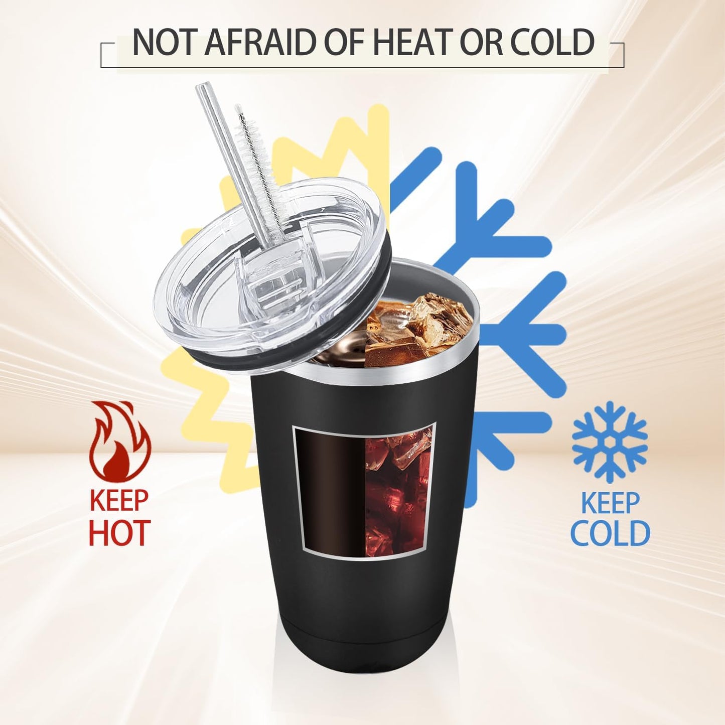 16 Pack Stainless Steel Tumbler Bulk Insulated Vacuum Travel Mug Powder Coated Coffee Mug Gift for Laser Engrave, 20oz Black