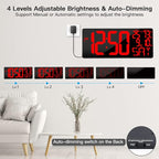 18" Large Digital Wall Clock - Image 3