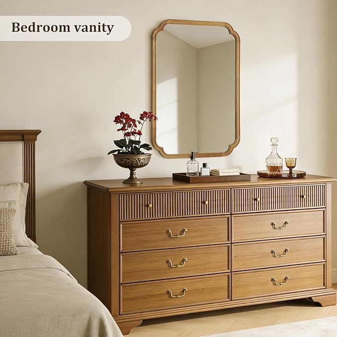 WallBeyond 28" x 40" Rounded Corner Arch Wall Mirror - Image 2