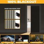 AJAZZ 100% Blackout Accordion Door Magnetic Door Curtain Folding Closet Doors - Image 4