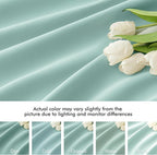 MIULEE Aqua Back Tab Blackout Curtain 96 Inch Long 2 Panels Set - Image 8