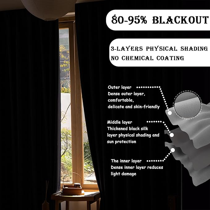 Room Divider Curtains for Ceiling Track Rod, 12.5 ft Wide x 8 ft Tall, 1 Panel - Image 3