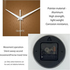 XFM Modern Wall Clock for Living Room Decor 20 Inch Large Brown Analog Wall - Image 7