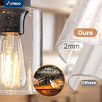Amico Farmhouse Bathroom Vanity Light Fixtures, Rustic 4-Light Industrial - Image 3