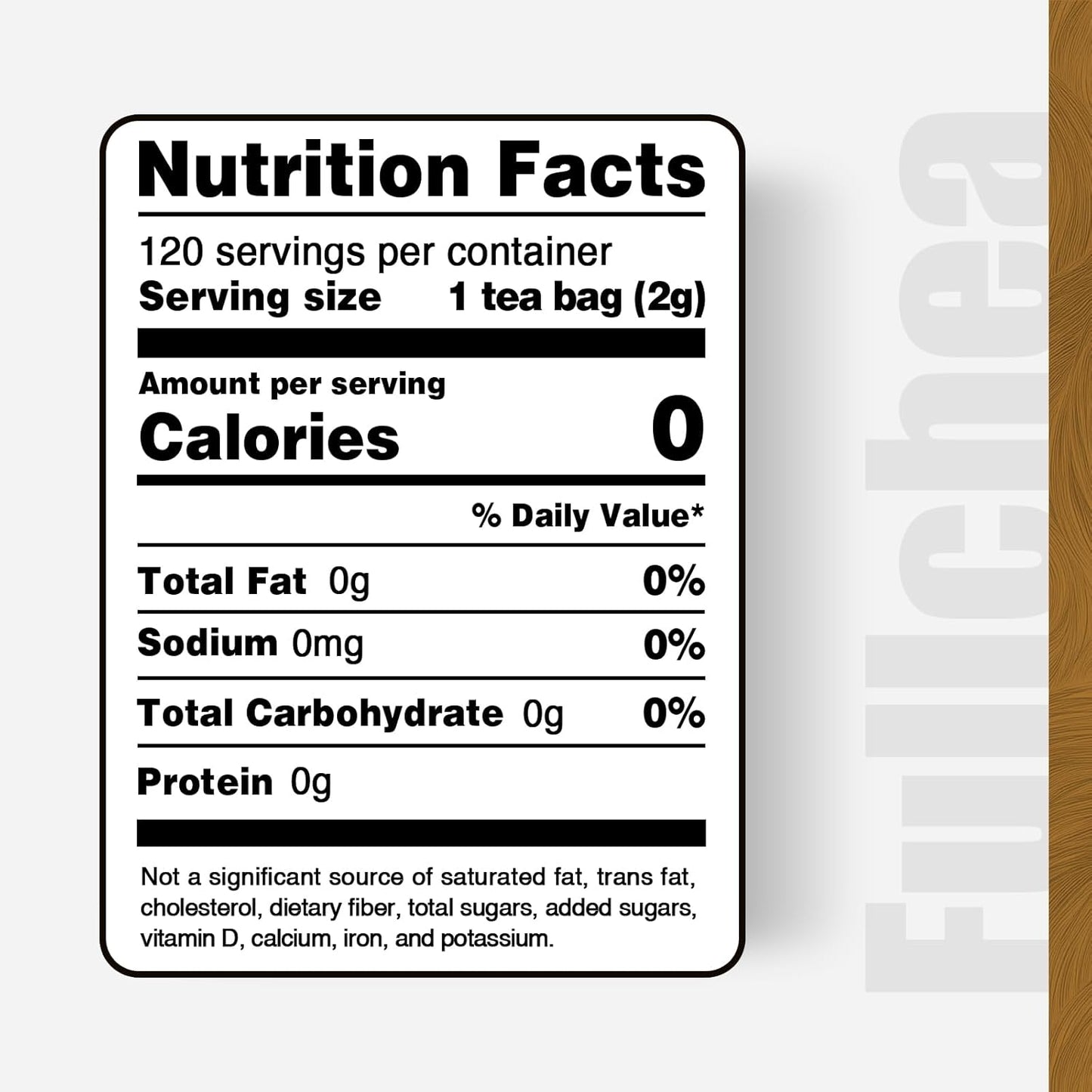 FullChea - Turmeric Ginger Cinnamon Tea Bags, 120 Teabags, 2g/bag - Premium Turmeric, Ginger, Cinnamon - Non-GMO - Caffeine-free - Aid Digestion & Boost Immunity