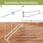Towel Rack for Bathroom, Double Towel Bar 24Inch, Stainless Steel Bathroom - Image 7