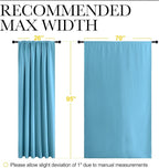 NICETOWN 2 Panels Blackout Curtains, Rod Pocket Thermal Insulated Drapess - Image 6