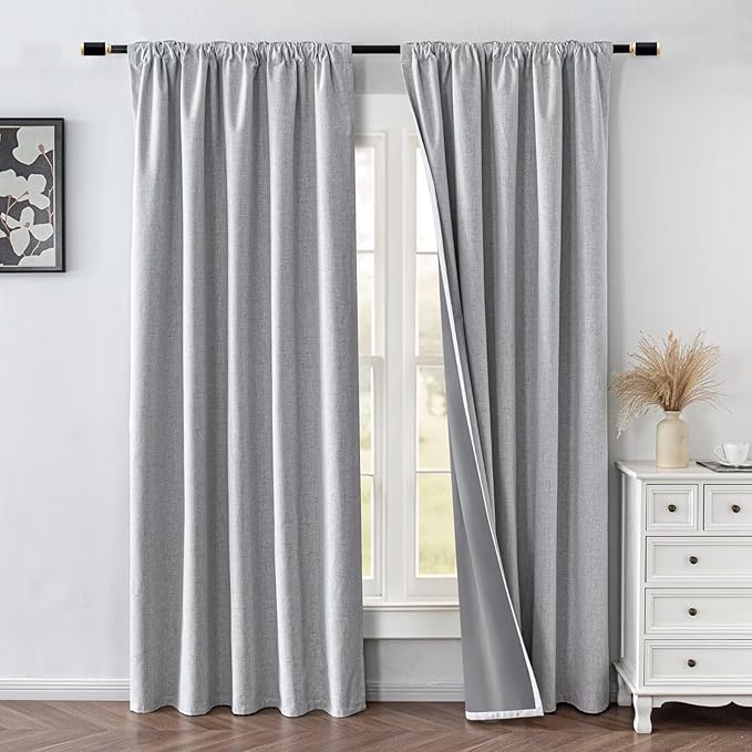 IGEMAEVE 100% Blackout Curtains 72 Inch Length - Image 2