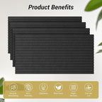 TONOR Dual-Layer Thickened Acoustic Wall Panels Self Adhesive, 4 Pack - Image 6