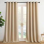 NICETOWN Room Darkening Draperies Curtains Panels, 2 Panels Biscotti Beige W52 by NICETOWN